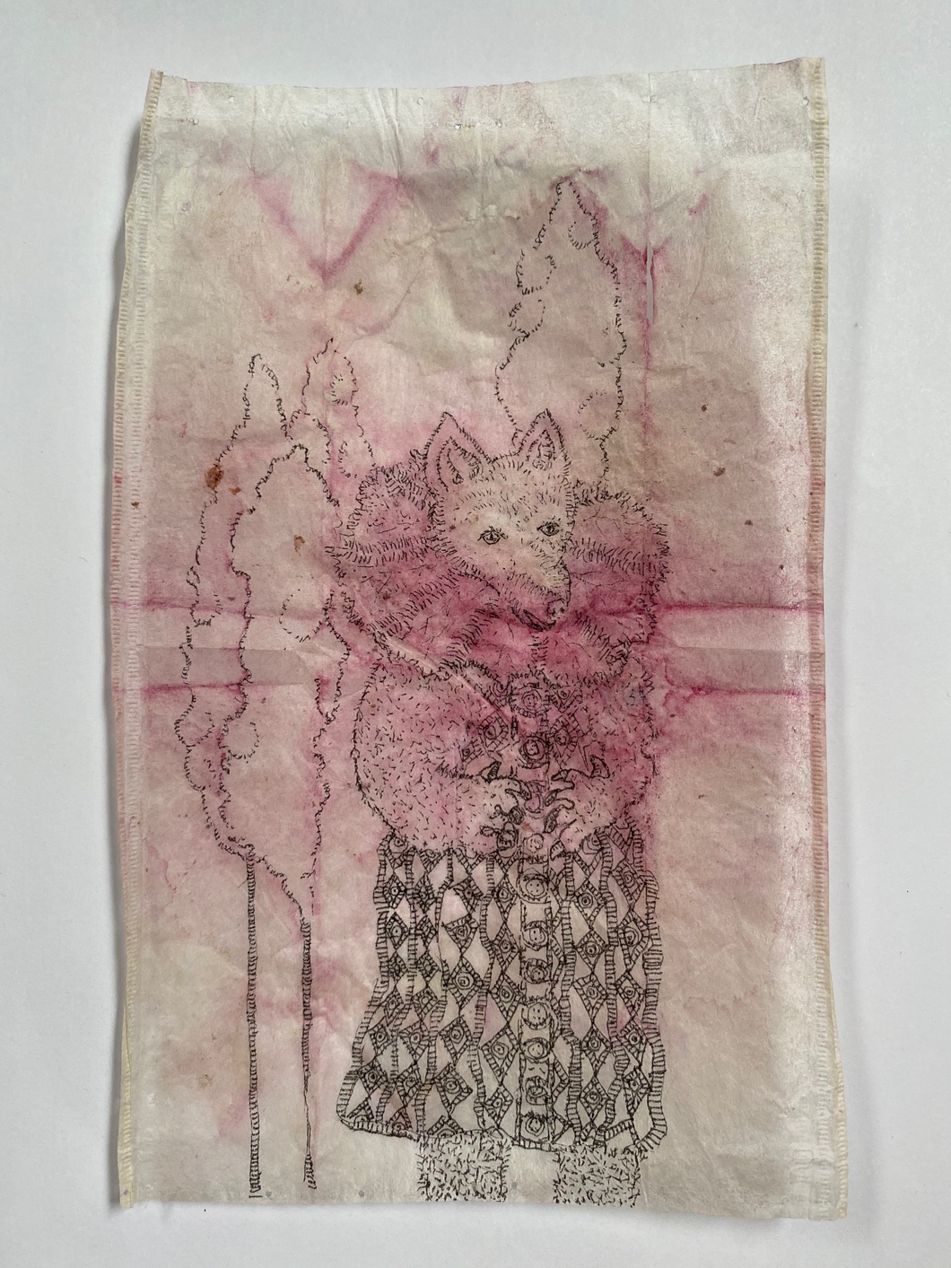 Teabag Drawing- Not My Shoes