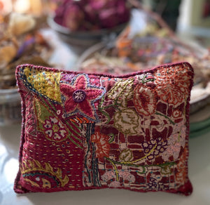 Little Garden- Stitched dream pillow