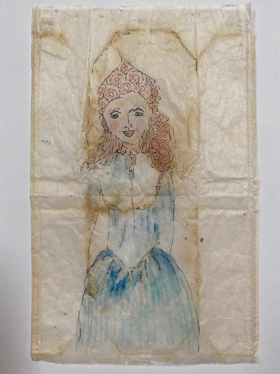 Teabag Drawing- Jill's Empty Bucket