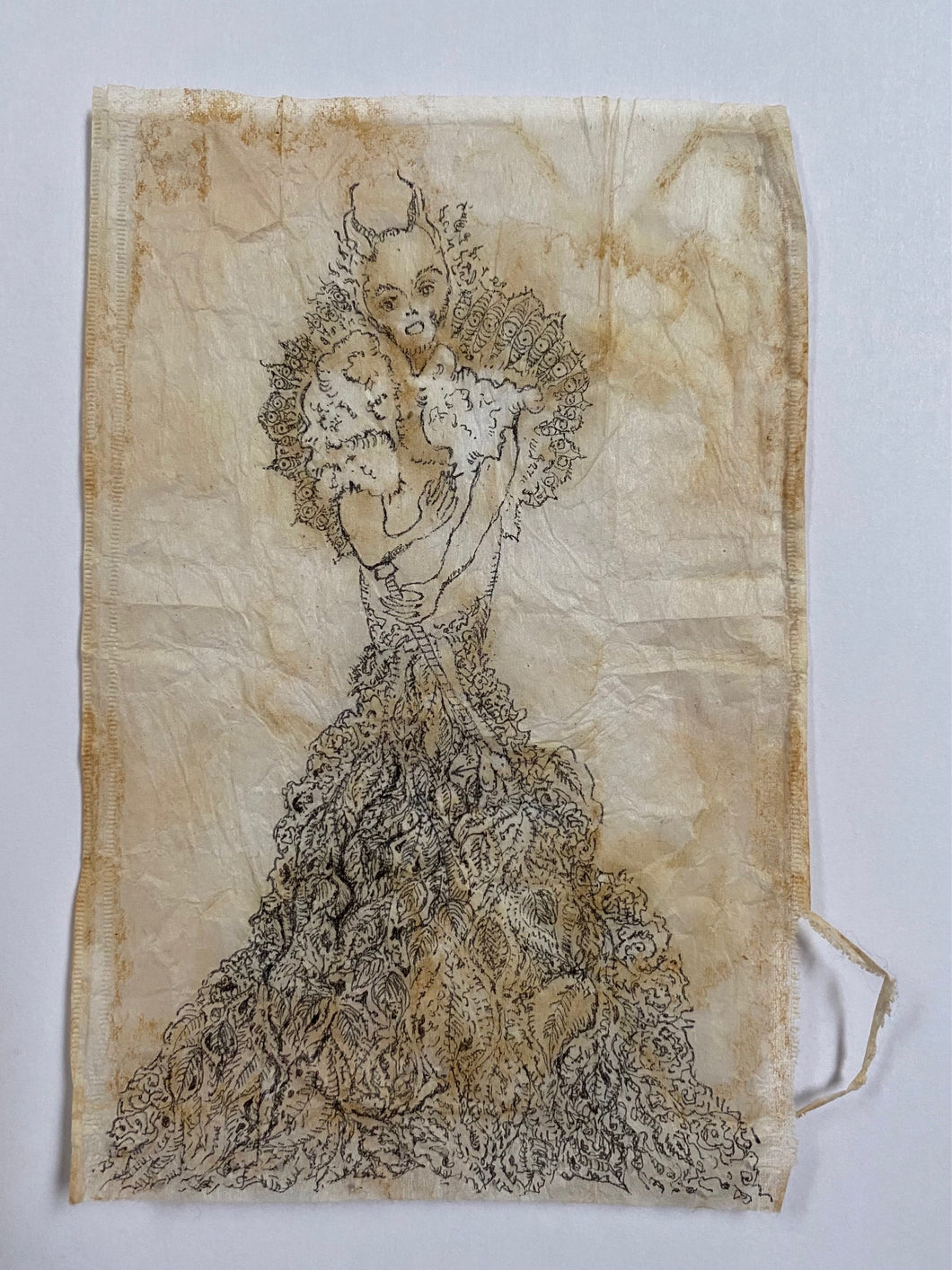 Teabag Drawing- Their Majesty